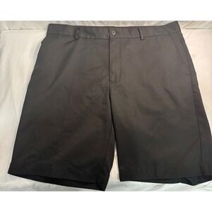 Greg Norman Men's Stretch Black Golf Shorts, Black, Size: 36, 8.5" Inseam